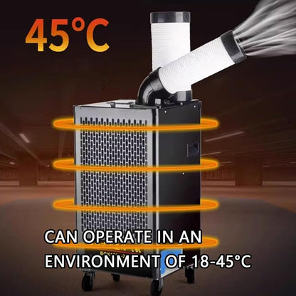 GENERIC Rafraîchisseur D'air Par Évaporation À Usage Commercial 220 V Climatiseur Mobile 5 L/7 L/13 L Grand Réservoir D'eau Conduit D'air Orientable Et Extensible(43 * 49.3 * 94.4cm)