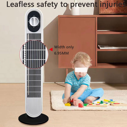  Ventilateur De Tour Sans Lame Pour Chambre à Coucher, 26ft/s Portable Standing Air Circulateur Avec 80 Oscillation, Fonctionnement 30dB Silencieux, 3 Réglages De Vitesse Et Poignée Pour Le Bureau, Cam