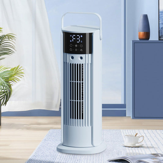 GENERIC Climatiseur Portable Avec Ventilateur Et Rafraîchisseur D'air Par évaporation, 3 Vitesses Et 3 Modes, Minuterie 10 H, Réservoir D'eau 700 ML, Télécommande, Humidificateur Et Circulateur D'ai