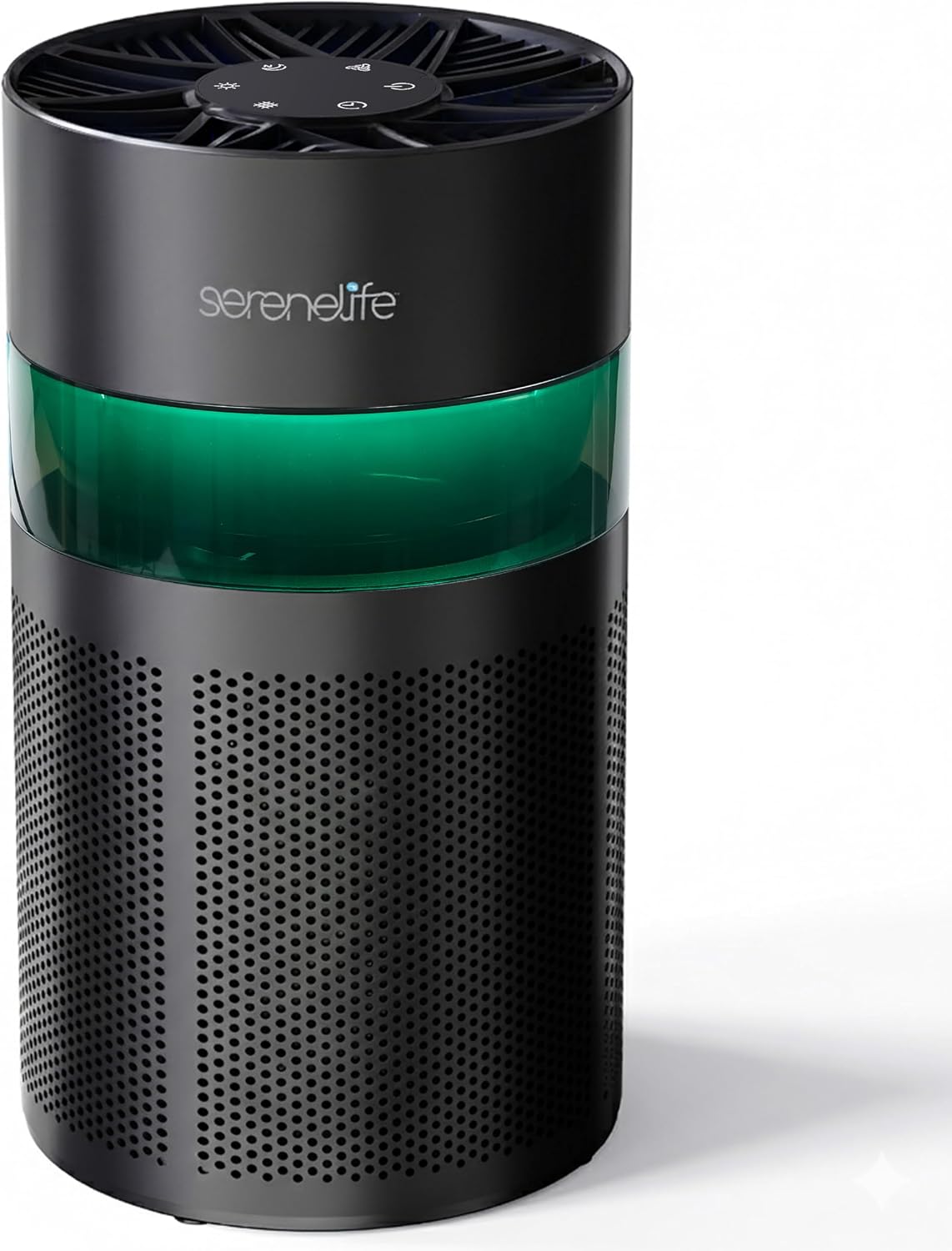  SereneLife Purificateur D’Air HEPA H13 Compact Pour Chambre Et Bureau – Filtration Des Allergènes, Pollen, Poils D’Animaux, Odeurs Et Fumée, Mode Sommeil, Minuterie, Boîte à Arômes