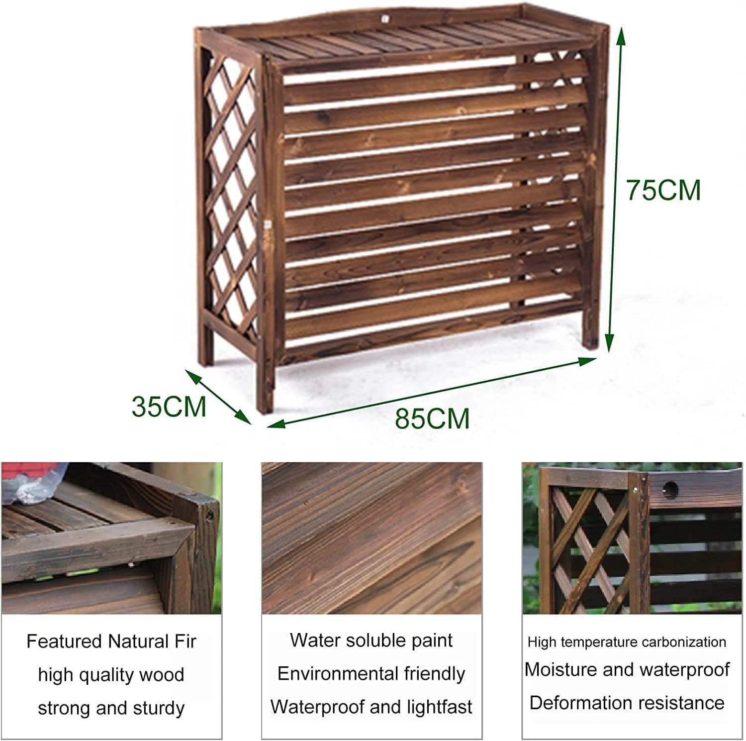  Grille De Protection Pour Climatiseur Extérieur - Grilles De Protection Pour Pompes à Chaleur - Dimensions : 85 X 35 X 75 Cm - Cachez L'unité AC Avec Couvercles Pour L'extérieur