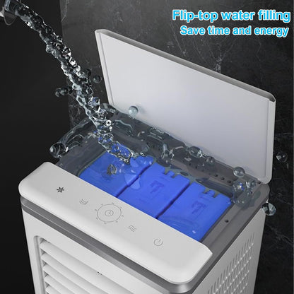GENERIC Refroidisseur D'évaporation Portable 3 Vitesses 40L Réservoir Télécommande Calme Climatiseur Pour La Maison Garage Extérieur à Usage Intérieur Économie D'énergie