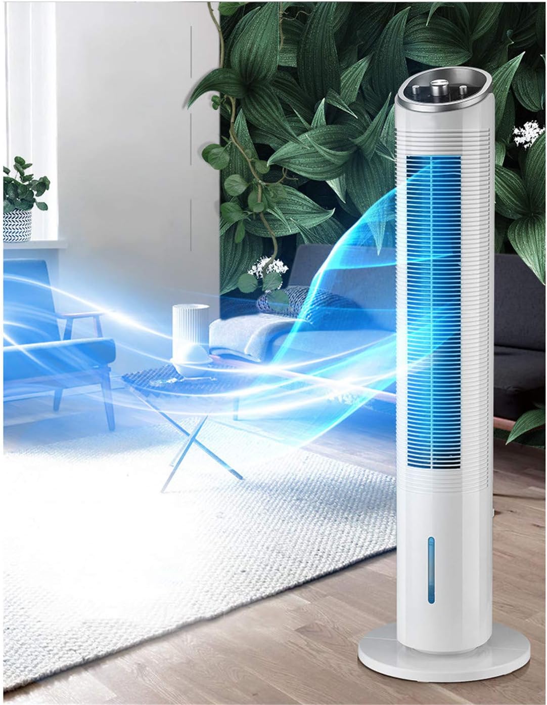  Ventilateurs Colonne Air Climatiseur Refroidisseur Portable 3 En 1 Réglable Mobile Silencieux Air Purifiant Pour Maison Bureau Camping (Remote Control)