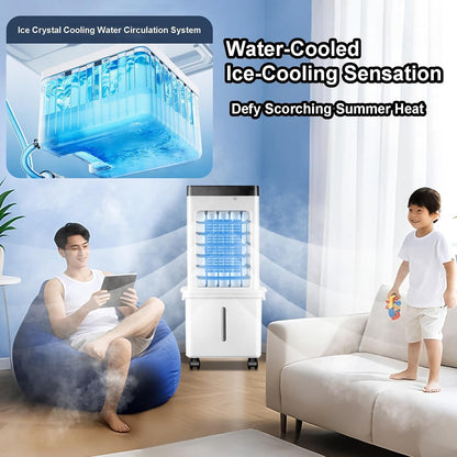  Climatiseurs Portables, Unité AC Portable Avec Réservoir D'eau Amovible De 15 L, Refroidisseur D'air Par évaporation Sans Fenêtre Avec 3 Vitesses For Chambre Et Bureau, AC Portable