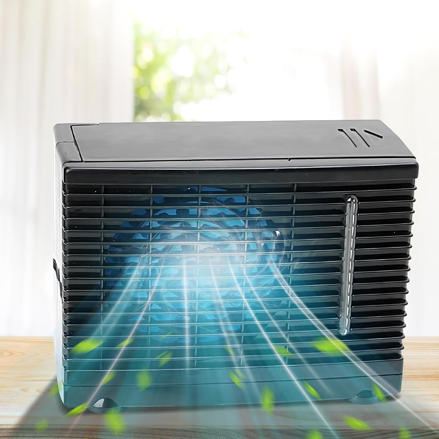  Ventilateur De Climatisation Portable Pour Voiture | Humidificateur Climatiseur Ventilateur Automobile,Rafraîchisseur D'Air Évaporatif 12V Pour Camion Camping-Car Voyage Sous-Sol Chambre Garage