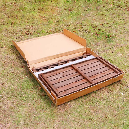 GENERIC Housse En Bois Pour Climatiseur Et Pompe à Chaleur – Grille En Bois Massif, Améliore L'esthétique De La Maison, Idéale Pour Les Unités AC Et Pompes à Chaleur, Design Résistant Aux Intempéries