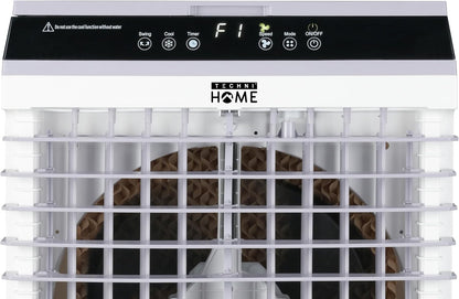  Refroidisseur D'air Par évaporation Portable 3 En 1, Climatiseur, Humidificateur, Ventilateur à 3 Vitesses, Refroidisseur De Marais Avec Réservoir De 5,3 Gallons, 4 Blocs De Glace