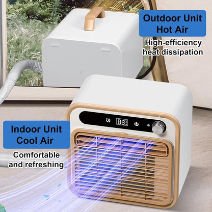  12000 BTU Portable Split AC, Télécommande WiFi, 130m3/h Refroidissement Silencieux Pour Tente, VR, Caravane, Pas De Tuyau Requis, Conception Légère Pour Le Camping Extérieur Et L'utilisation Intérieur