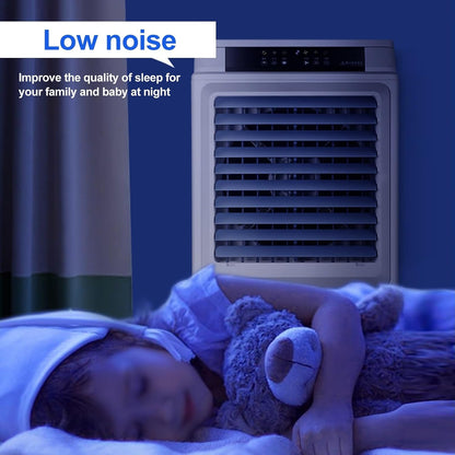  Climatiseur Portable à évaporation, Ventilateur à 3 Vitesses Avec Télécommande, Appareil De Refroidissement Oscillant à 120 Degrés Pour La Maison Et Le Bureau.
