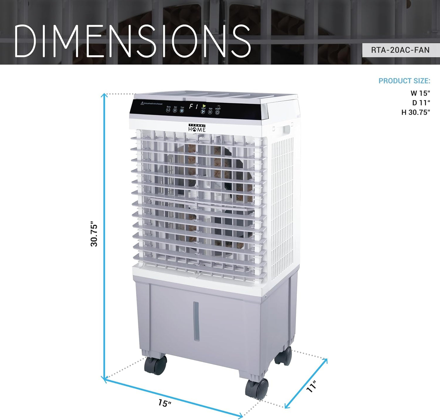  Refroidisseur D'air Par évaporation Portable 3 En 1, Climatiseur, Humidificateur, Ventilateur à 3 Vitesses, Refroidisseur De Marais Avec Réservoir De 5,3 Gallons, 4 Blocs De Glace