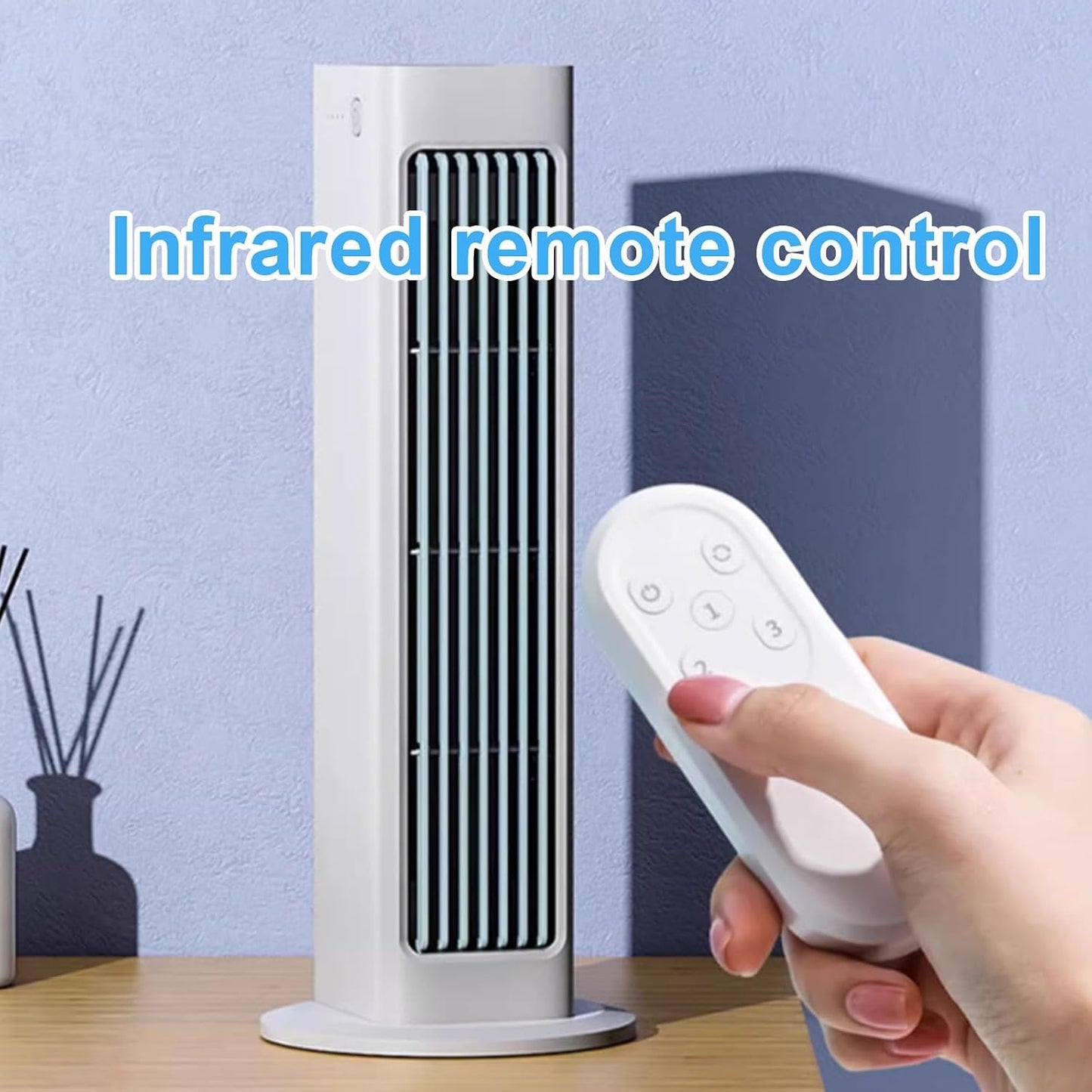  Ventilateur De Climatisation Mural Portable Sans Fenêtre Nécessaire, Mini Refroidissement à 3 Vitesses Avec Télécommande, Ventilateur De Bureau Sans Lame Silencieux Pour Bureau à Chambre à Coucher, Re