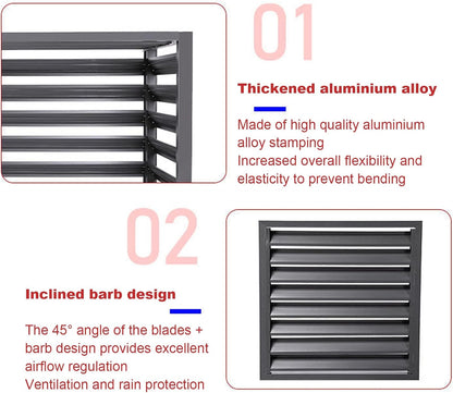 GENERIC Housse De Protection Pour Climatiseur Extérieur – Clôture De Protection En Aluminium Pour Climatisation Et Pompe à Chaleur, Bouclier Résistant Aux Intempéries, Idéal Pour Les Unités De Climatisation