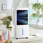 GENERIC Rafraîchisseur D'Air Autonome 4-en-1, Ventilateur Humidificateur Avec Grand Bac 25L Amovible, Circulation D'Air 800 M³/h, Oscillation 90°, Machine Sans Tuyau Avec Télécommande, Blanc