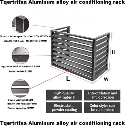 GENERIC Élégante Housse En Aluminium Résistant Aux Intempéries Pour Climatiseur – Protection Marron Pour Pompe à Chaleur Pour Unités Extérieures, Utilisation En Intérieur/extérieur, Solution Parfaite Pour