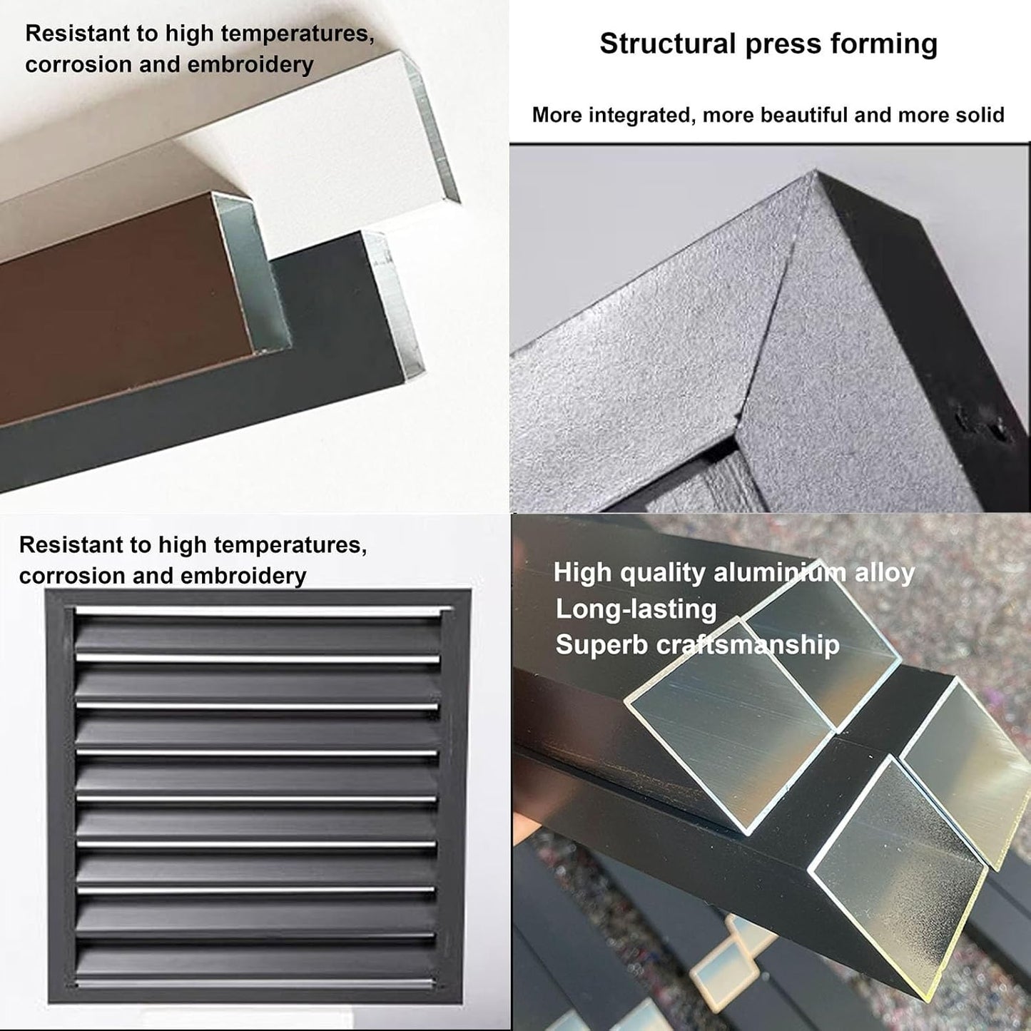 GENERIC Housse En Aluminium Pour Climatiseur Extérieur – Protection Contre Les Intempéries – Protection Contre Les Intempéries – Clôture AC Pour Unités Extérieures – Idéale Pour Une Utilisation Toute L'année