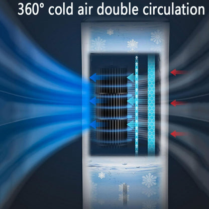 GENERIC Refroidisseur D'air Portable Avec Télécommande, 3 Vitesses Et 12H Minuterie.7L Double Réservoir évaporatif AC Pour Bureau De Chambre.Ventilateur De Ruse Silencieux à épargner D'énergie.