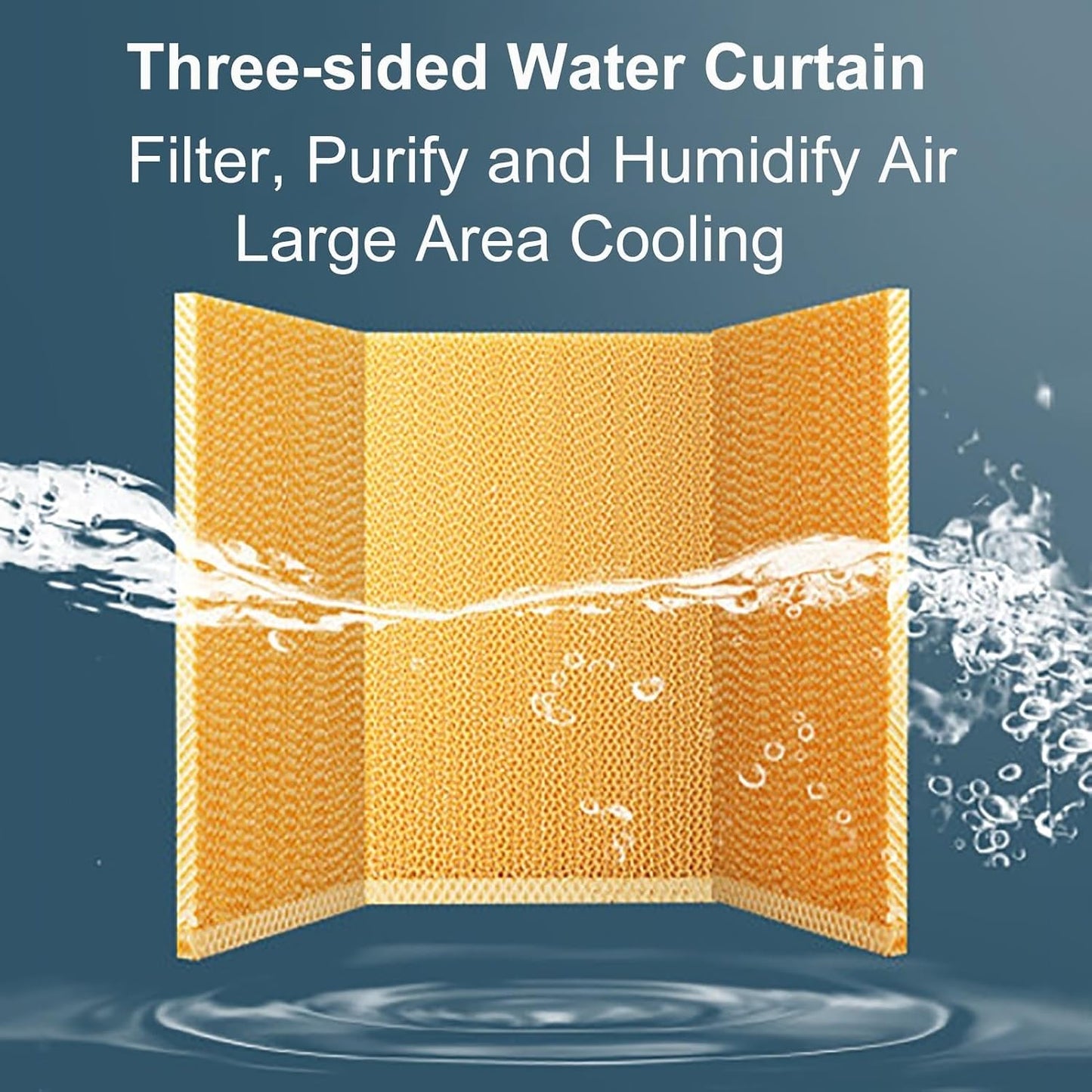  Rafraîchisseur D'Air, Climatiseur Portable, Réservoir D'eau De 60 L, Minuterie De 12 Heures, 3 Vitesses De Ventilation(95cm/37.5in)