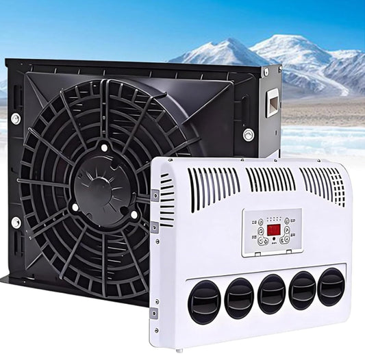 GENERIC Climatiseur De Véhicule Récréatif De Type Fendu 11000BTU Unité De Climatisation électrique Pour Camion, Cabine Et Camping-car, Refroidissement Rapide, Fonctionnement Silencieux
