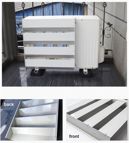  Grille De Protection Pour Grille D'aération Pour Climatiseur, Unité Extérieure – Persiennes Anti-soufflage Direct, Housse De Guidage Du Vent