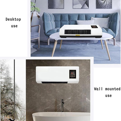  Mur De Climatiseur Avec Télécommande, Compact Et Silencieux, Chauffage Plus 40 Degrés, écran Tactile, Minuterie 8h, Idéal Pour La Chambre à Coucher, Bureau, Couloir, économie D'énergie, Conception Mod