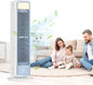  Climatiseur Portable, Refroidisseur D'air Mobile Silencieux à 3 Vitesses, Ventilateur Sans Pales économe En énergie, Mini-climatiseur Pour Chambre, Bureau Et Maison, Blanc