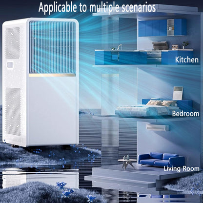  Climatiseur Portable Smart AC Unit Avec Déshumidificateur Cool Et Modes De Ventilateur, Télécommande, Minuterie 24H, Kit De Fenêtre, Pas De Mur Requis Pour Le Bureau De La Chambre