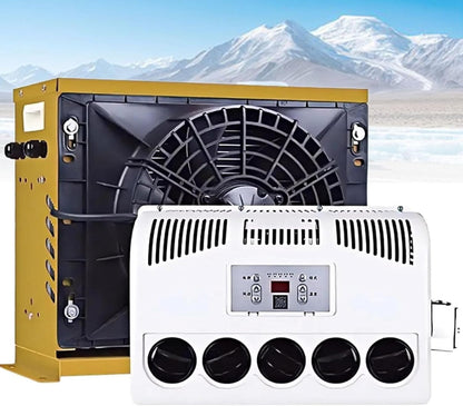 GENERIC Climatiseur De Véhicule Récréatif De Type Fendu 11000BTU Unité De Climatisation électrique Pour Camion, Cabine Et Camping-car, Refroidissement Rapide, Fonctionnement Silencieux