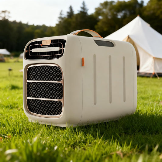 GENERIC Climatiseur D'extérieur Portable, Refroidissement Et Chauffage Pour Camping-car, Caravane, Camping-car, Tente Et Camion, Réfrigération, Déshumidification, Design Compact