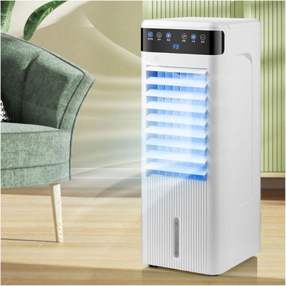  Climatiseur Portable 2 Moteurs – Refroidisseur D'évaporation 3 En 1 Avec Minuterie De 12 H, 3 Vitesses, Réservoir De 10 L Et Ventilateur, Refroidisseur D'air Silencieux Pour Bureau à Domicile (sans