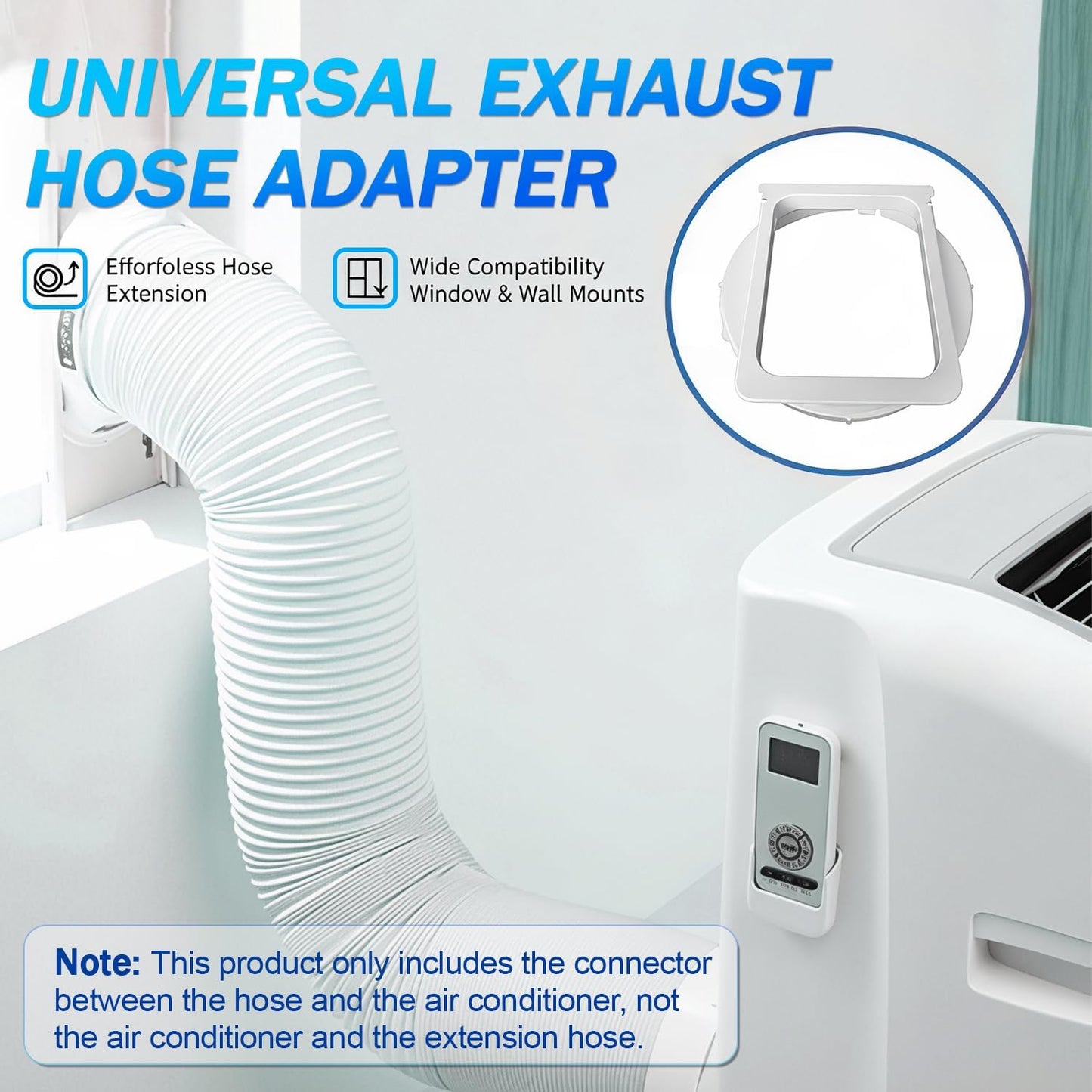  Tuyau Climatiseur Mobile Adaptateur Clim Fenetre,Climatiseur Adaptateur De Tuyau De Fenêtre Interface,pour Climatiseur Mobile 160mm Coupleur De Tube Extension Raccord Tuyau Pièce De Raccord