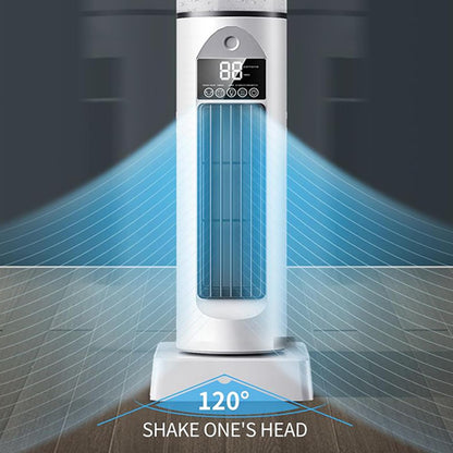 GENERIC Ventilateur De Climatisation – Ventilateur De Refroidissement D'air Tour Pour Chambre à Coucher – 6 Vitesses Oscillantes Sans Pales Avec Télécommande Et Réservoir D'eau, Humidificateur Pour Maison