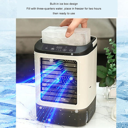  Climatiseur Portable, Mini Ventilateur D'humidification Avec 3 Vitesses Et 2 Modes De Brume Pour Bureau, Table De Nuit, Maison, Bureau, Voiture, Voyage En Plein Air