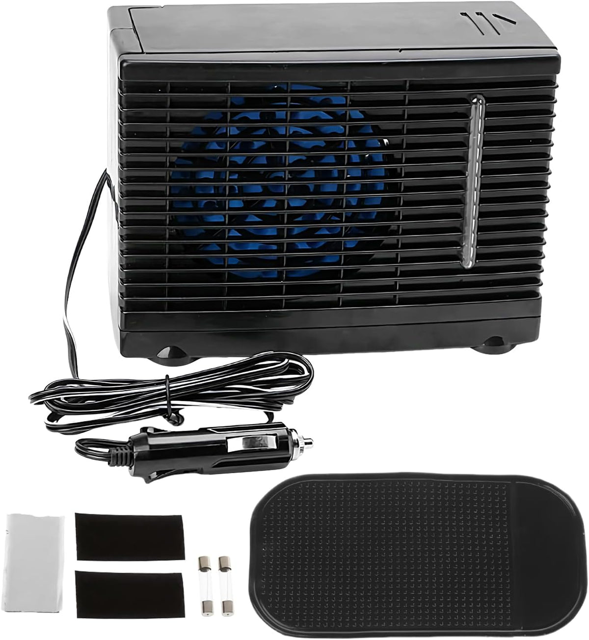  Ventilateur AC Portable Pour Véhicule - Ventilateur Climatiseur Pour Véhicule | Rafraîchisseur D'Air Évaporatif 12V Pour Camion Camping-Car Voyage Sous-Sol Chambre Garage