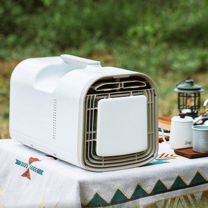  SIXRUN 4500BTU Climatiseur Portable Avec Télécommande Et Minuterie 24H Déshumidificateur Pour Camping VR Tente Garage (Prise UE 220V)