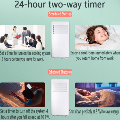  Climatiseur Portable Smart AC Unit Déshumidificateur De Refroidissement Rapide Mode De Sommeil Silencieux 24H Minuterie Kit De Fenêtre Inclus Pour La Chambre à Coucher