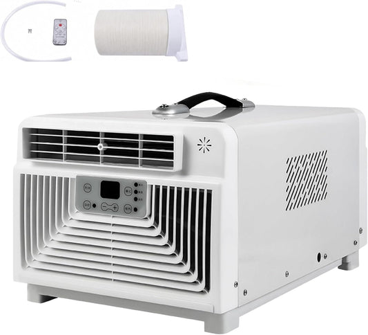  Mini Climatiseur Portable Prêt à L'Emploi, Idéal Pour Moustiquaires Et Chambres D'Étudiant, Ventilateur Et Déshumidificateur Silencieux, Minuterie Intelligente 12H Avec Écran Tactile