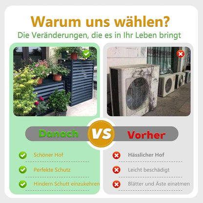  Housse De Protection Pour Climatiseur Extérieur Avec Bordure En Aluminium Pour Pompe à Chaleur L100/W50/H70 (1,5P) Blanc Résistant Aux Intempéries Et Idéal Pour Une Utilisation En Extérieur