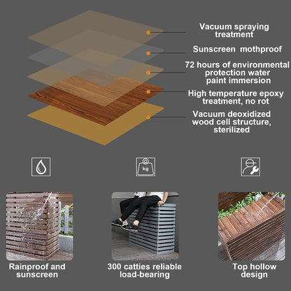  Housse De Protection Pour Climatiseur Extérieur, En Bois Massif Pour Climatiseurs Mobiles, Support De Fleurs, Résistant Aux Intempéries, Décoratif, Jaune, Protection De Jardin
