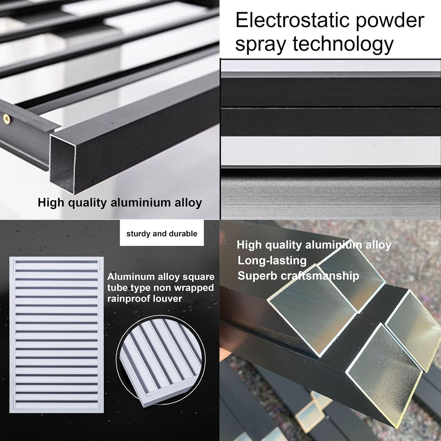 GENERIC Housse En Aluminium Pour Climatiseur – Protection Pour Unité Extérieure Résistante Aux Intempéries – Matériau Extérieur Idéal Pour Une Utilisation En Intérieur/extérieur