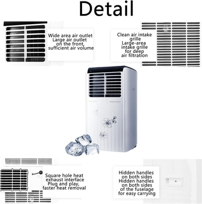  Climatiseurs Portables, Refroidisseur D'air évaporatif à Volume D'air Circulant De 300 M3/h Avec Oscillation à 90°, AC Portable Pour Chambre, Fonction De Minuterie 24 H Pour La Cuisine De La Chambre