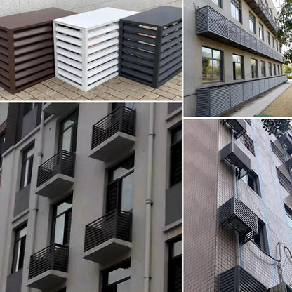 GENERIC Housse De Protection En Aluminium Pour Climatiseur – Protection Contre Les Intempéries Pour Pompe à Chaleur – Clôture élégante Pour Climatiseurs Et Design Léger