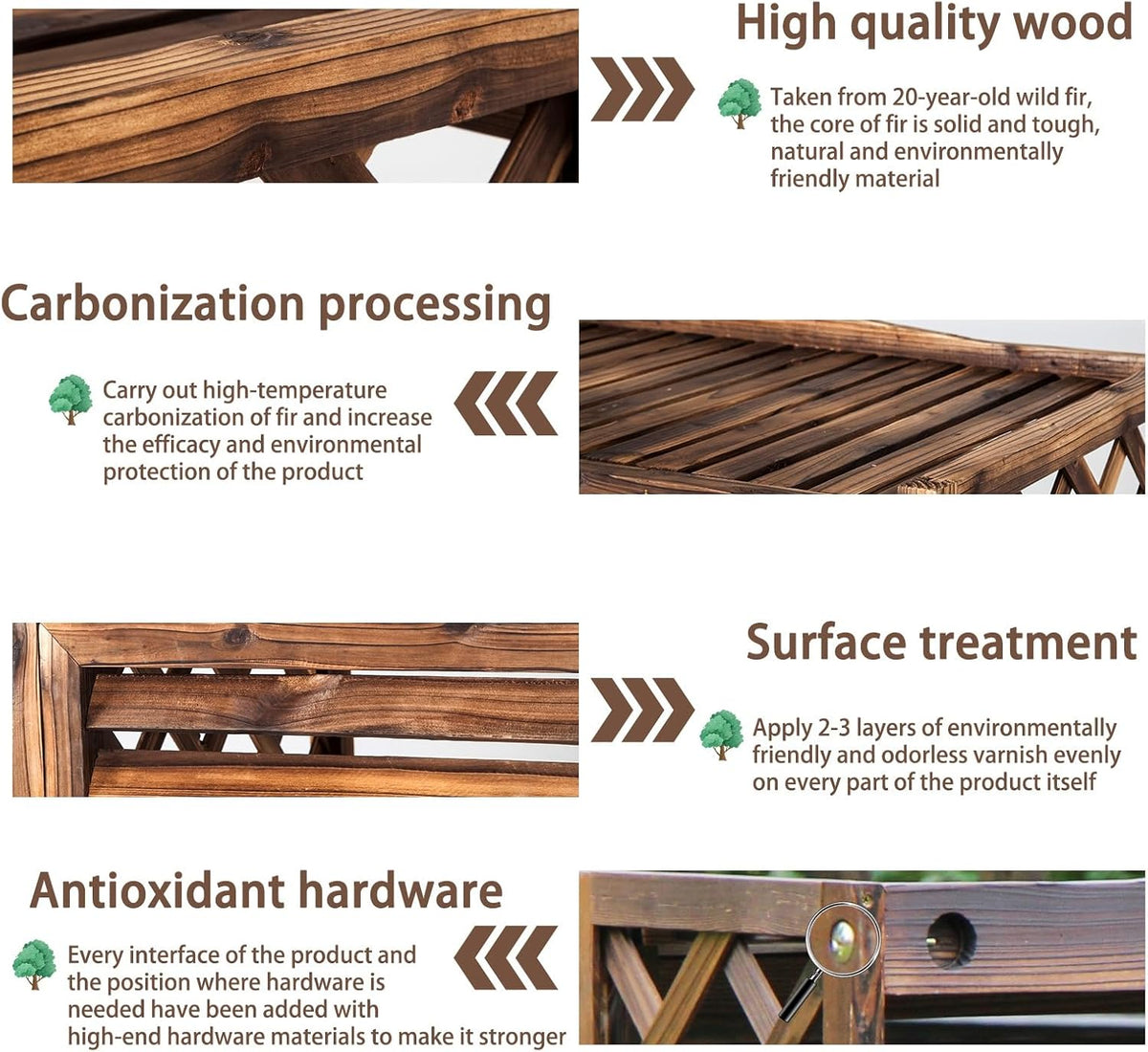 GENERIC Panneaux De Clôture D'intimité Extérieure - Cache-climatiseur En Bois Pour Unités Extérieures, écran Décoratif Pour Dissimuler Le Climatiseur Et Améliorer L'intimité Extérieure (Taille : 110