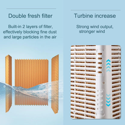 GENERIC 3 En 1 Refroidisseur D'évaporation, Climatiseur Portable De Marais De 40L Avec Ventilateur à 3 Vitesses, Oscillation à 120 °, Contrôle De Bouton Pour Les Grandes Pièces, Usine, Utilisation En Plein Ai