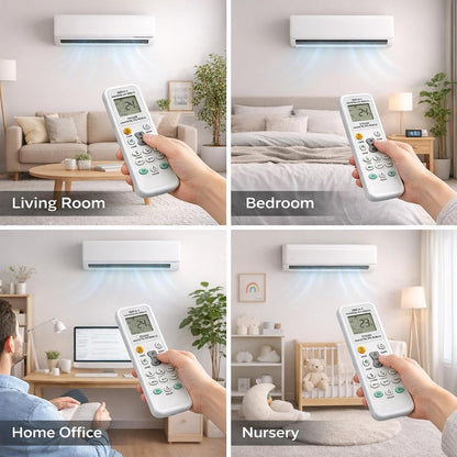  Télécommande Universelle Climatiseur Pour LG Gree Midea Toshiba Haier Daikin Hitachi Sharp Panasonic Samsung Sanyo Hisense Fujitsu Whirlpool Et Plus De 1000 Marques Contrôleur De Climatisation