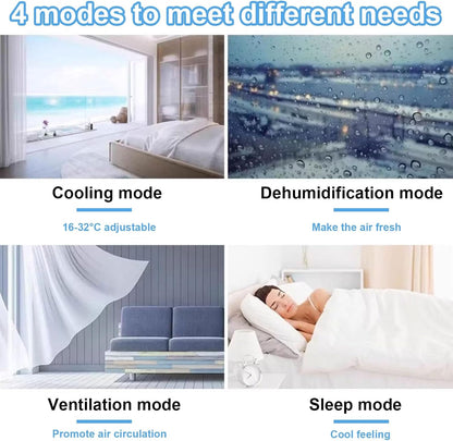 GENERIC Climatiseur Mobile 4 En 1 Avec Réservoir D'eau Refroidisseur D'air Couverture Jusqu'à 35 M² Climatiseur Sans Unité Extérieure Pour Maison Bureau Chambre