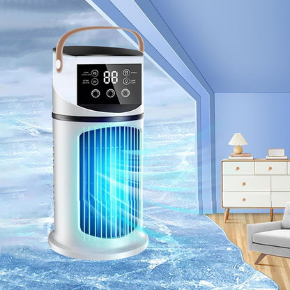 GENERIC Ventilateur De Climatiseur Portable – Ventilateur D'air Personnel De Refroidissement Par évaporation ABS | Ventilateur Humidificateur De Bureau USB | Compact à Utiliser Pour Chambre, Voiture, Chambre