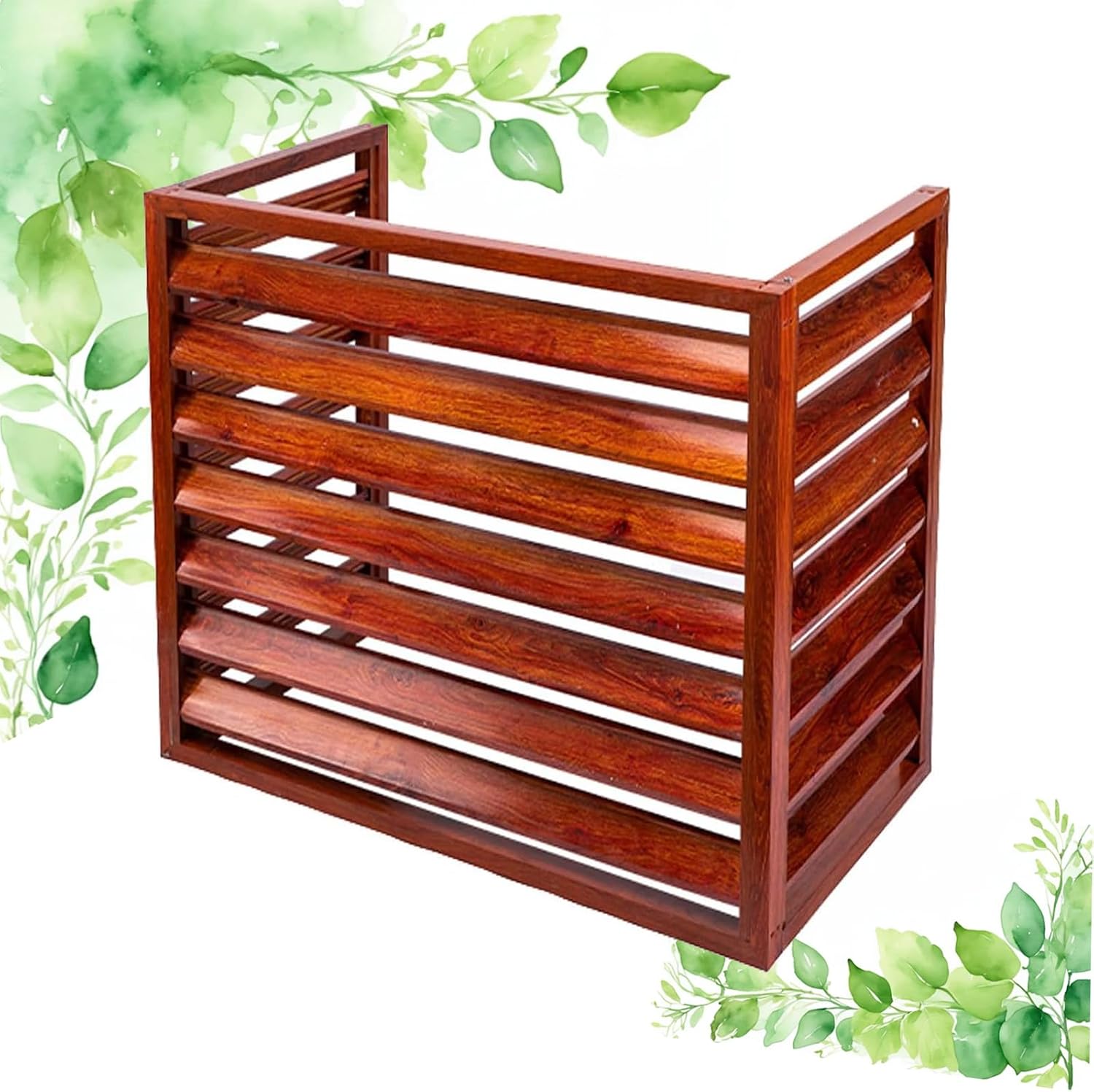  Cache Climatisation Cache Clim Caisson Anti Bruit Pompe à Chaleur Protection Moteur Climatisation Cache Climatiseur Exterieur Aluminium L100*W50*H70(1.5P)