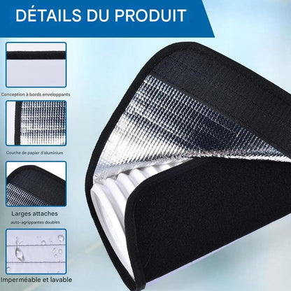  Housse Isolante Pour Climatiseur - Housse De Protection Pour Tuyau D'Évacuation D'Air - Manchon Imperméable Avec 3 Bretelles De Serrage Pour Protection De Conduit D'Évacuation