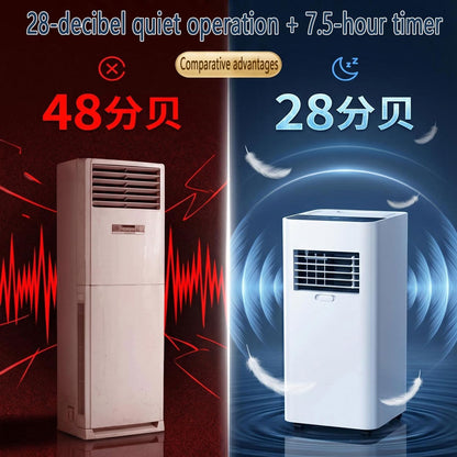 GENERIC Ultra Silencieux Portable AC 7000 BTU Pour Les Chambres à 300 Pieds Carrés, Déshumidificateur D'économie D'énergie Et Ventilateur Avec Minuterie 24h, Conception Facile De Déplacement