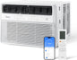  Midea MAW14S1VWT-A Climatiseur De Fenêtre Smart Inverter 14 K 14 000 BTU Avec Application, Contrôle Alexa, Refroidissement Jusqu'à 700 M², Fonctionnement Silencieux, économie D'énergie